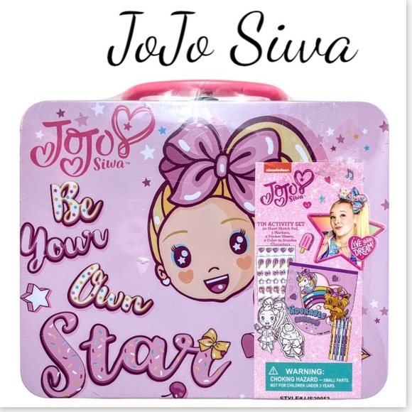 New Factory Sealed JoJo Siwa Be Your Own Star Tin Activity Set, Ages 3+ - Picture 9 of 10